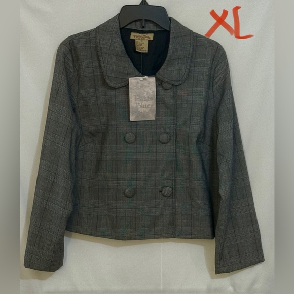 Paris Blues Gray Plaid Blazer - Picture 1 of 3